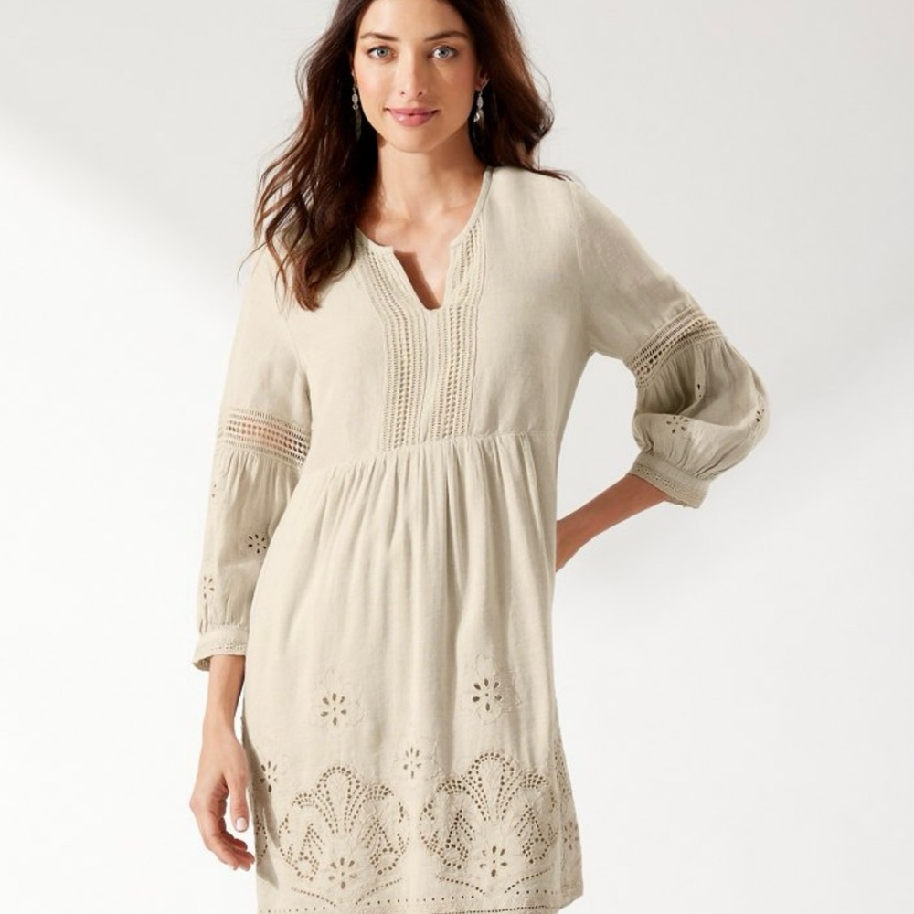 NWT Tommy Bahama St. Lucia Linen Blend Dress